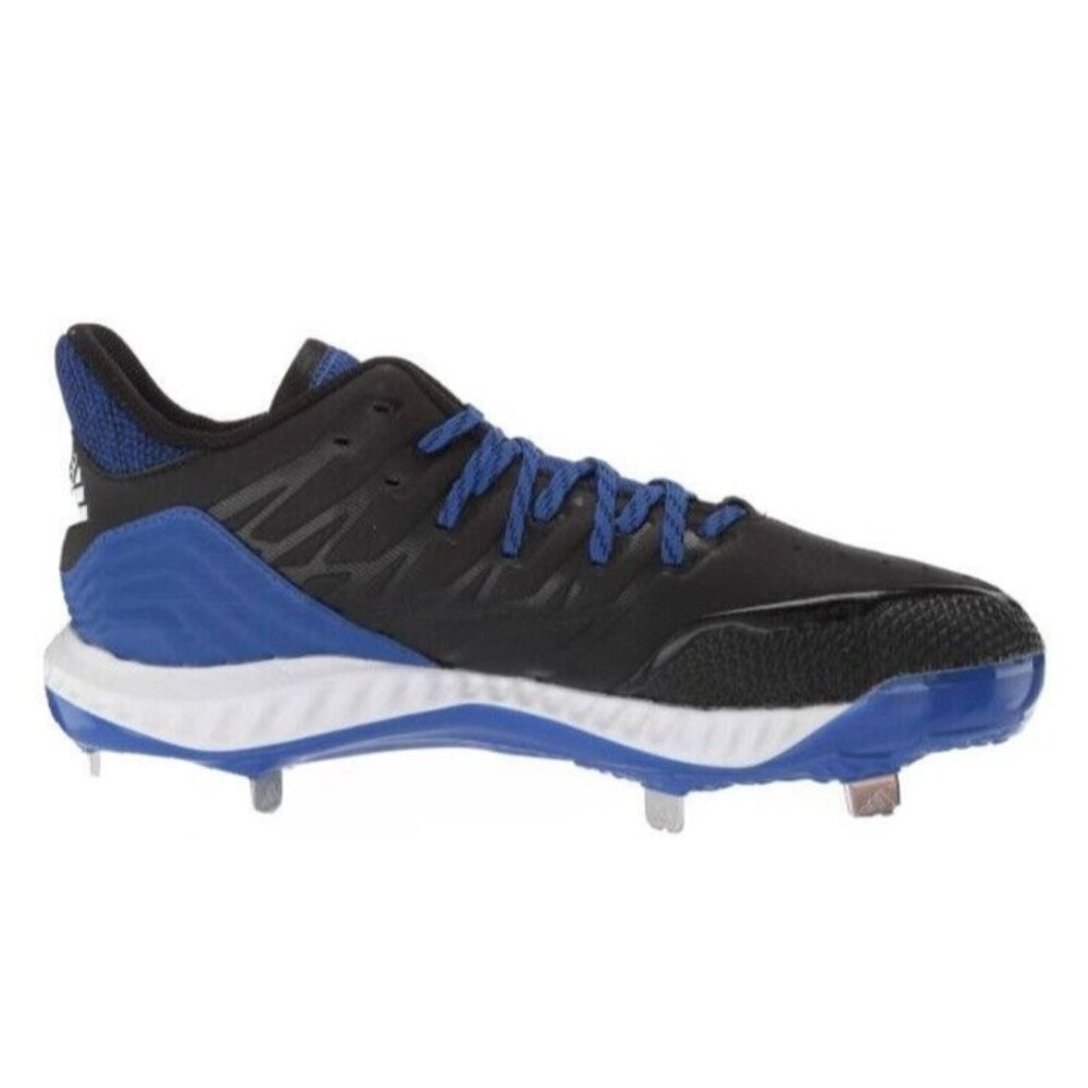 Adidas Mens Icon Bounce Baseball Cleats CG5247 Black White Royal Blue S 16M US
